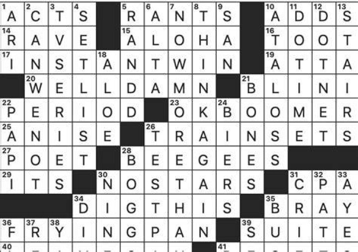 Modern-day put-down popularized by a 2019 TikTok video Crossword Clue