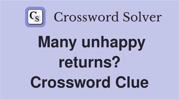 Month of many unhappy returns? Crossword Clue