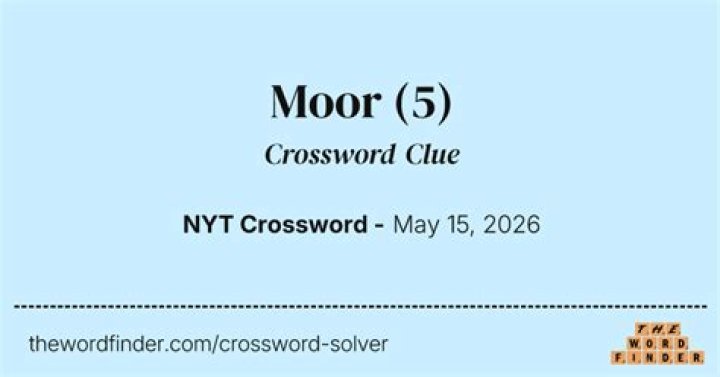 Moor Crossword Clue