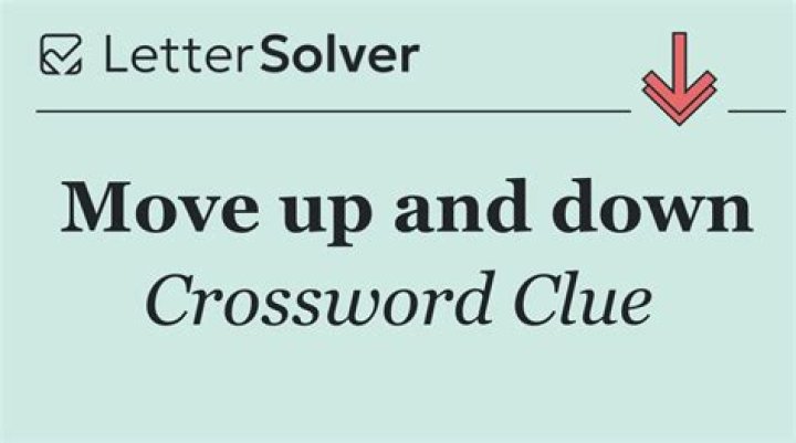 Move smoothly up or down Crossword Clue