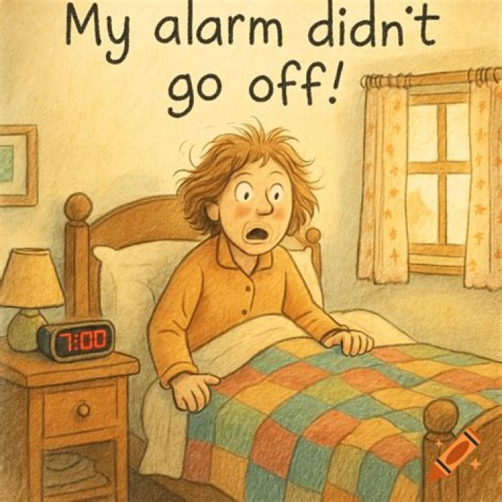 “My alarm didn’t go off,” for one Crossword Clue