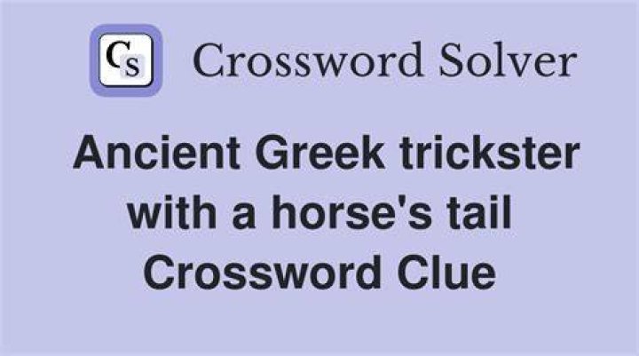 Mythological being with a horse’s tail Crossword Clue