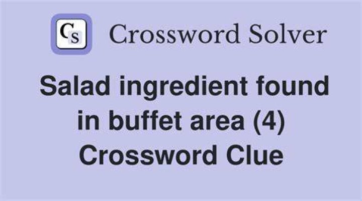 Name found in “ingredient” Crossword Clue