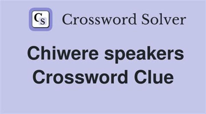 Native speakers of Chiwere Crossword Clue