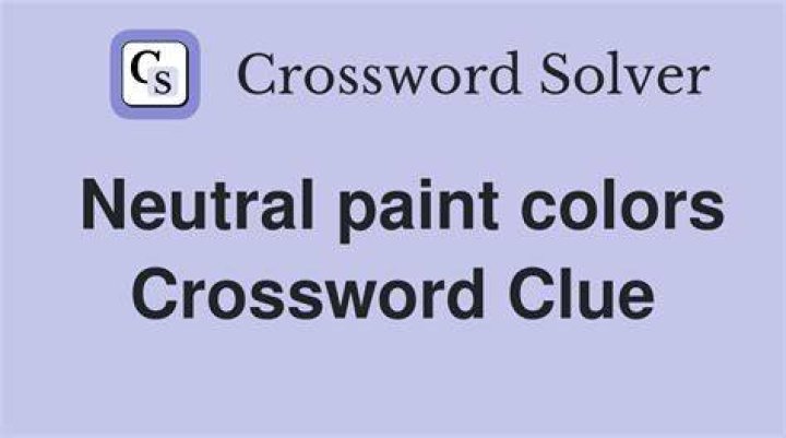 Neutral hue Crossword Clue
