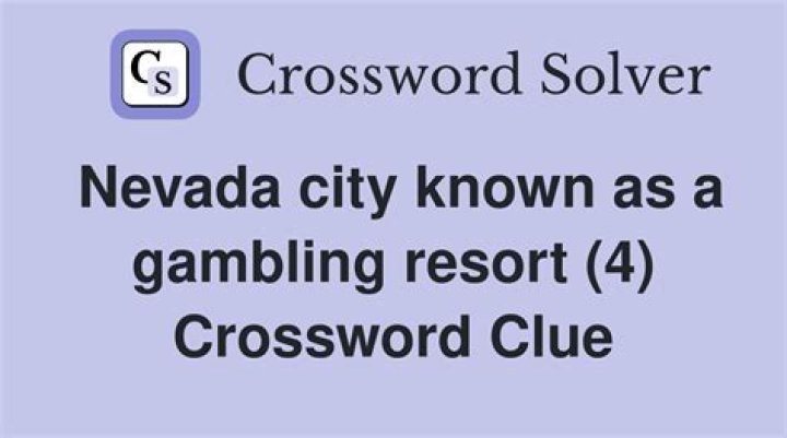 Nevada slots city Crossword Clue