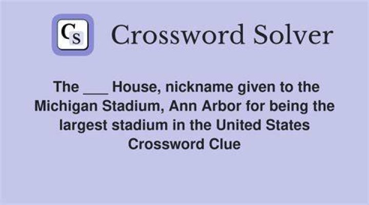 Nickname for Angel Stadium, with “the” Crossword Clue