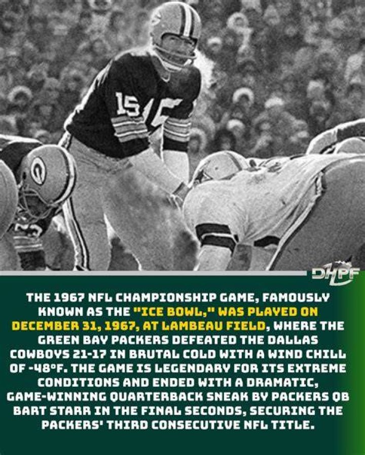 Nickname for the 1967 N.F.L. Championship Game, famously played at about -15° Crossword Clue