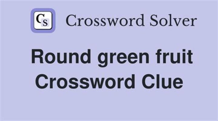 Not-quite-round fruit Crossword Clue