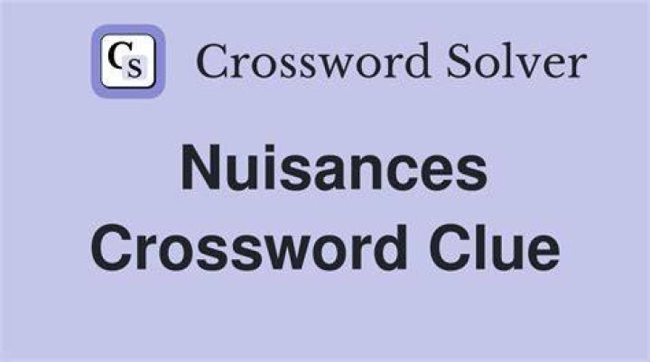 Nuisances Crossword Clue
