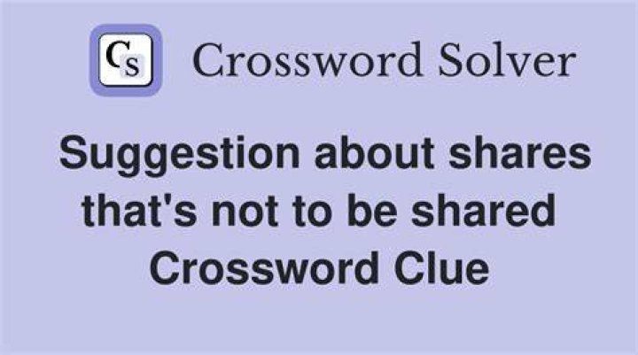 Numbers not meant to be shared Crossword Clue