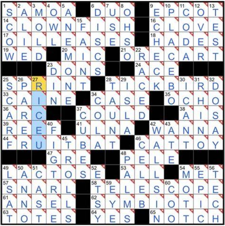 NYT Crossword Answers 09/05/19