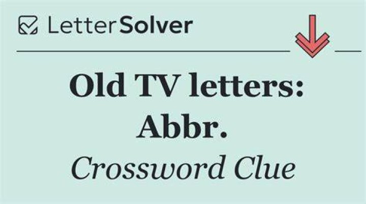Old TV knob abbr. Crossword Clue