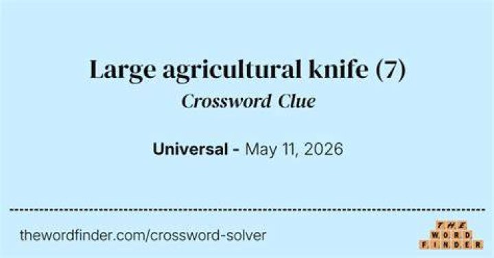 One knife in a knife collection Crossword Clue