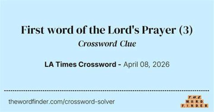 One leading the faithful in prayer Crossword Clue