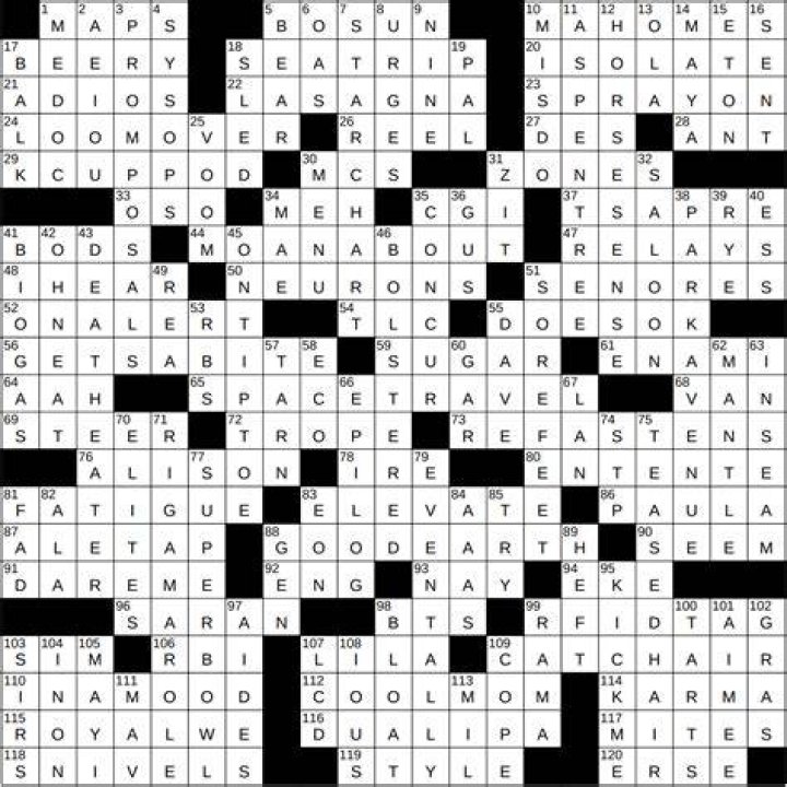 One might crawl out of the woodwork Crossword Clue