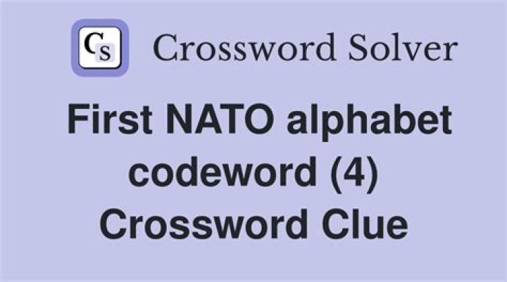 One of the letters of NATO, in the NATO alphabet Crossword Clue