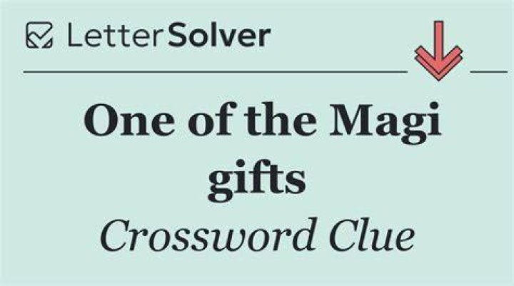 One of the Three Magi Crossword Clue