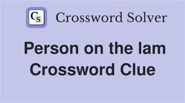 One on the lam Crossword Clue