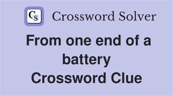 One side of a battery Crossword Clue