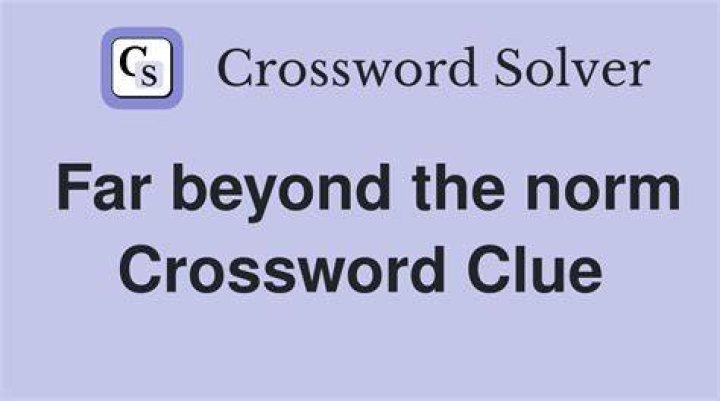 One straying from the norm Crossword Clue