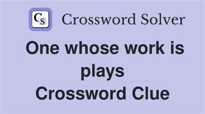 One whose work is always cropping up? Crossword Clue