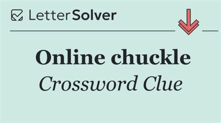 Online chuckle Crossword Clue