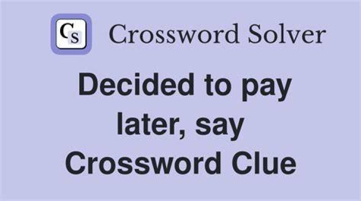 Open ___ (prepare to pay later) Crossword Clue