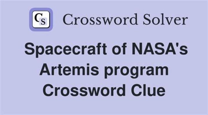 Org. behind the Artemis program Crossword Clue