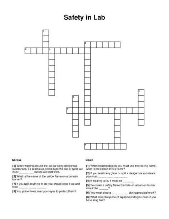 Org. concerned with lab safety? Crossword Clue