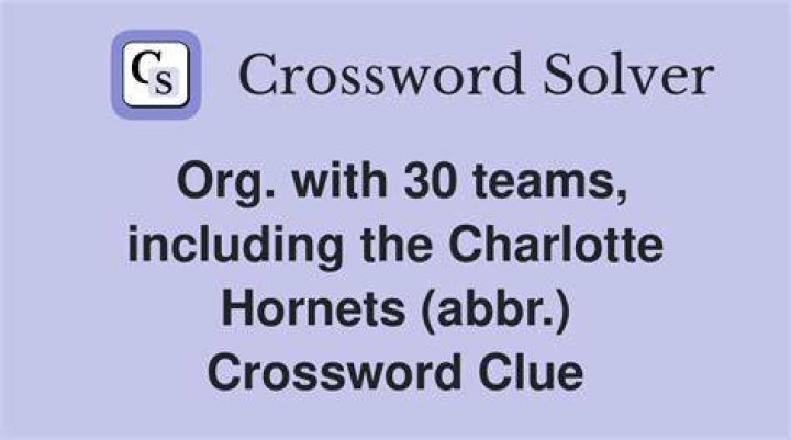 Org. for the Hawks and the Hornets Crossword Clue