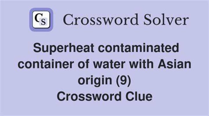 Origin of water clock technology Crossword Clue