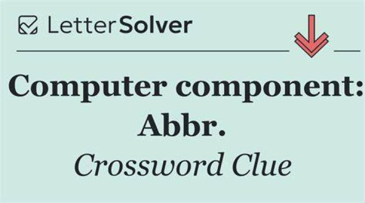 P.D.A. component: Abbr. Crossword Clue