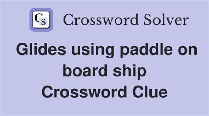 Paddle lookalike Crossword Clue