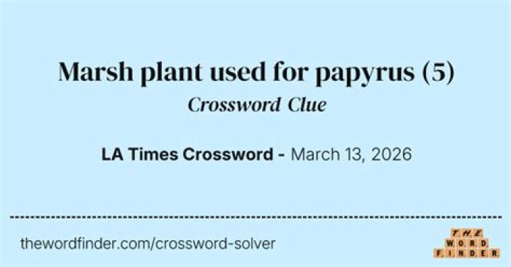 Papyrus, e.g. Crossword Clue