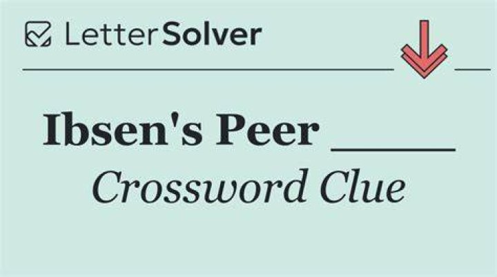 Peer of Ibsen Crossword Clue