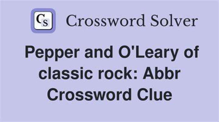 Pepper or Friday: Abbr. Crossword Clue
