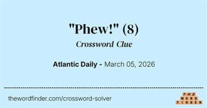 [Phew! That was close!] Crossword Clue