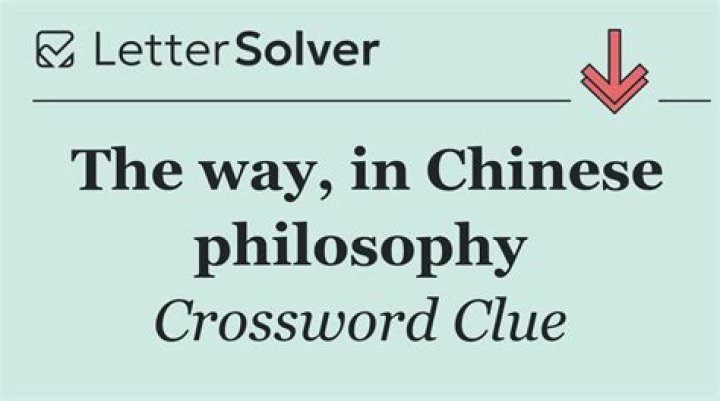 Philosophy influenced by the “I Ching” Crossword Clue