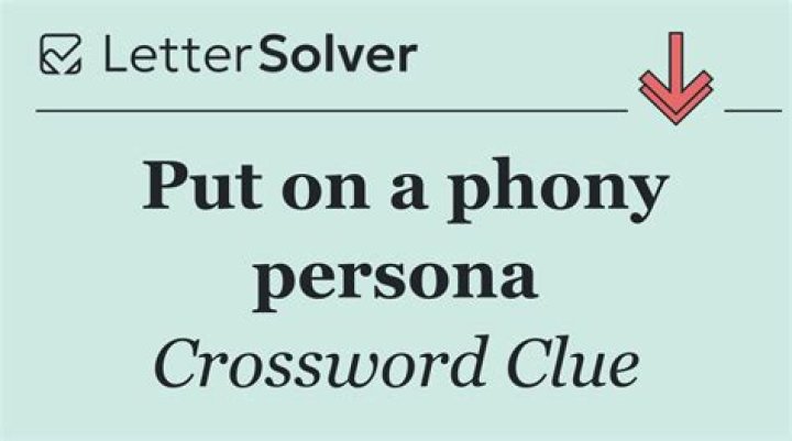 Phony internet persona, often Crossword Clue