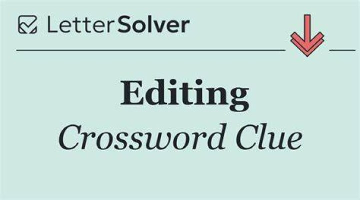 Photo editing command Crossword Clue