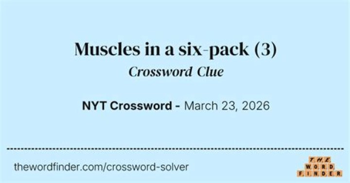 Place for a six-pack Crossword Clue