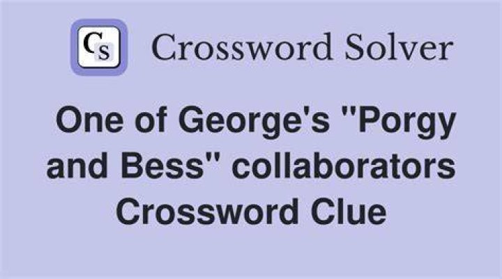Porgy and bass Crossword Clue