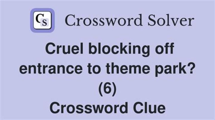 Posting at many a park entrance Crossword Clue