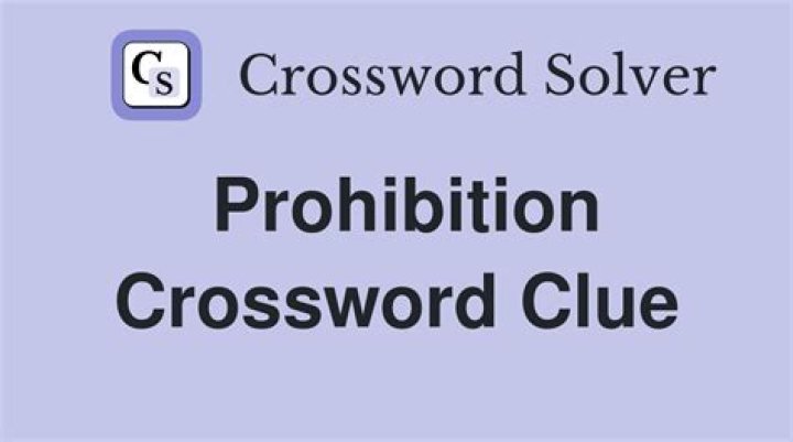 Prohibition and Victorian periods Crossword Clue