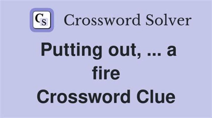 Put out, as a fire Crossword Clue
