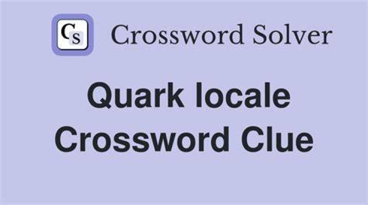 Quark-antiquark combo Crossword Clue