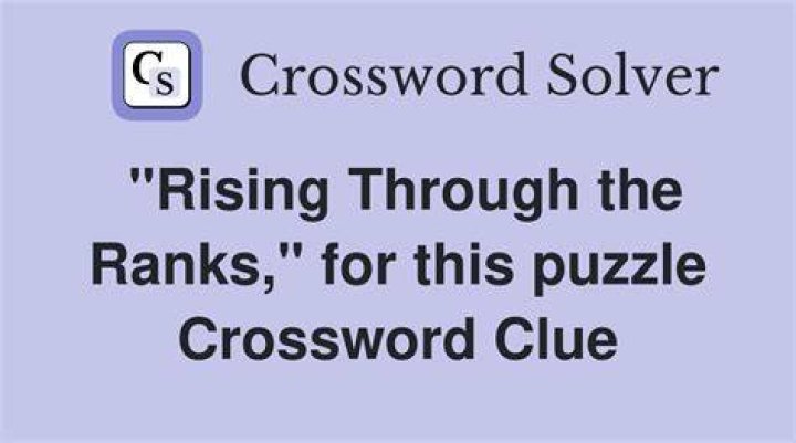Ranks Crossword Clue