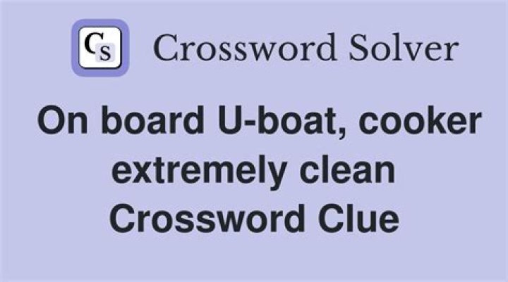 Really clean Crossword Clue