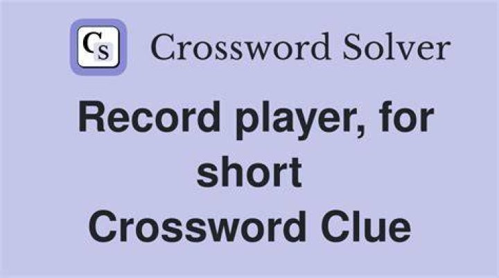 Record’s speed, for short Crossword Clue